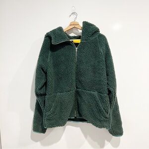 Yellow Label Co. Sherpa Zip Up Fleece Jacket Sweatshirt